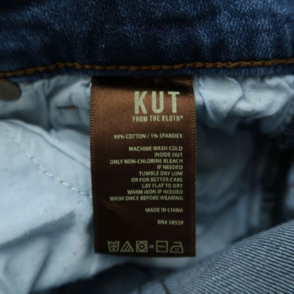 KUT from the Kloth Jeans Women's 10 Mid-Rise Skinny Leg 26" Inseam Distressed - Picture 11 of 16